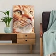 thumbnail image 5 of Orange Tabby Cat Close Up Canvas Wall Art, Pet Portrait Print for Living Room Bedroom Office Coffee Shop Study Decor, 5 of 8