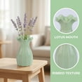 thumbnail image 5 of Unique Bargains Geometric Plastic Modern Unbreakable Bud Vase Green 4.1" x 4.1" x 6.3", 5 of 7