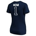 thumbnail image 3 of Women's Navy Penn State Nittany Lions #1 Mom V-Neck T-Shirt, 3 of 3