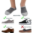 thumbnail image 4 of Mens No Show Socks 8 Pairs Invisible Low Cut Cotton Socks Ondo Non Slip Short Socks Size 5-8/9-11/12-14, 4 of 5