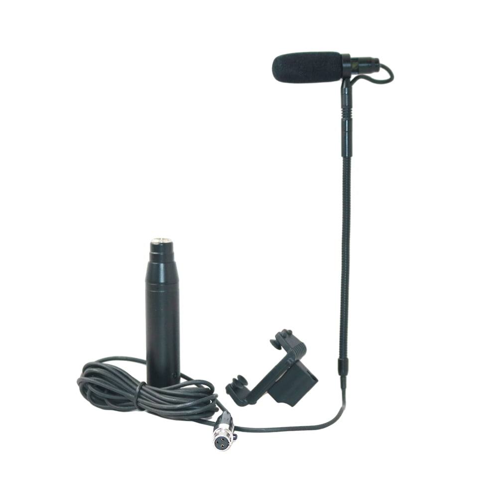 Violin Clip-On Musical Instrument Microphone for Fiddle Hypercardioid Gooseneck Condenser Microphone Compatible For AKG Bodypack Transmitter