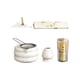 thumbnail image 3 of 7x, Juego de té matcha, Juego de batidor de matcha japonés, Juego de batidor de matcha con accesorios y herramientas, Cuchara para batidor de matcha y tazón de soporte blanco, 3 of 9