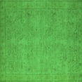 thumbnail image 1 of Ahgly Company Indoor Square Oriental Green Industrial Area Rugs, 4' Square, 1 of 4