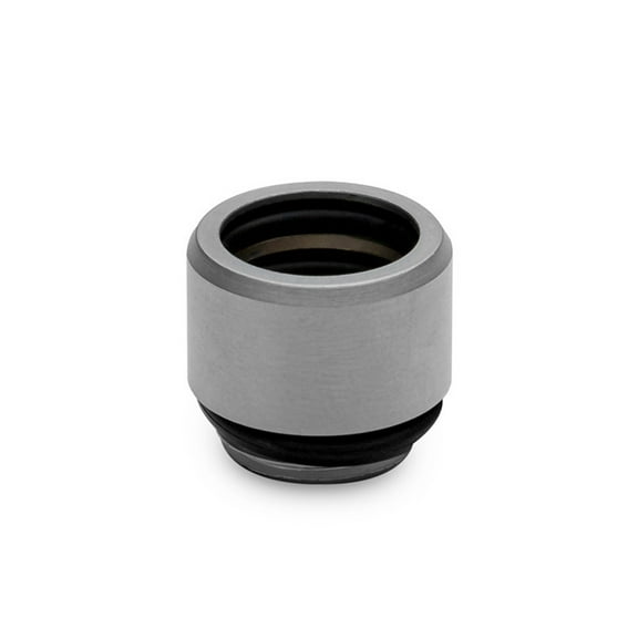EKWB EK-Quantum Torque Micro HDP 12 Push-In Fitting for EKWB Rigid Tubing, 12mm OD, Satin Titanium