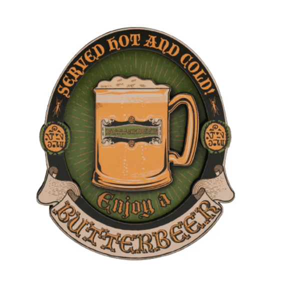 Universal Studios Wizarding Harry Potter Enjoy Butterbeer Wooden Magnet New