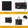 thumbnail image 3 of Black And White Ink Flower Outdoor Picnic Blanket, Foldable Waterproof Beach Mat, Portable Beach Blanket for Beach Camping, Hiking, Family Concerts, 3 of 7