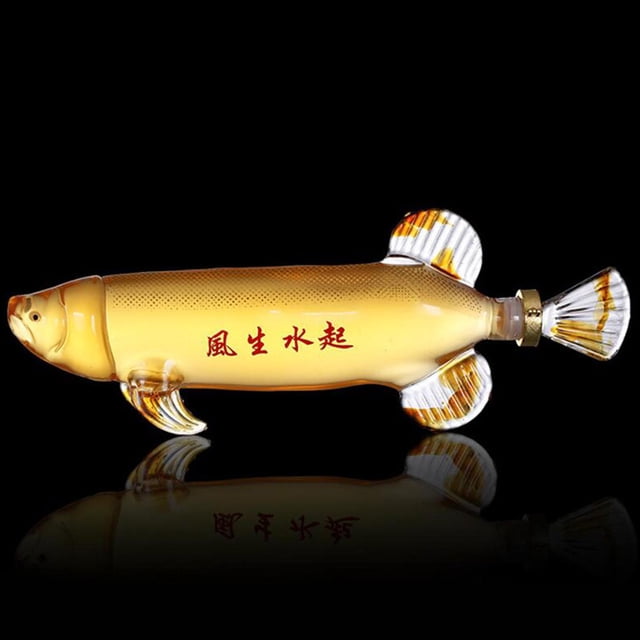 Decantador de Animal Perfecl Arowana 1000ml Cristal Suministros para Bar
