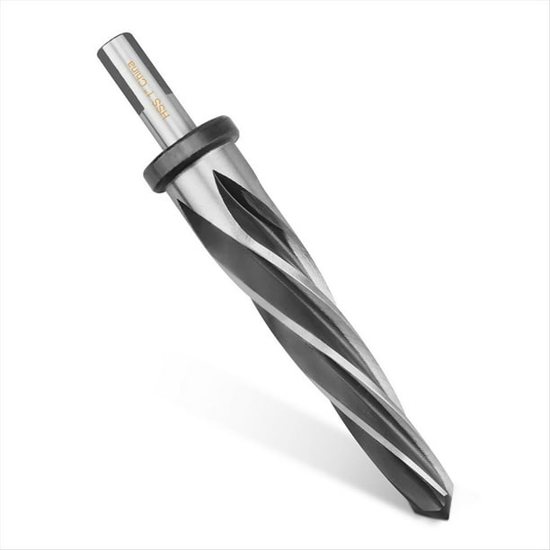 Broca Escariadora Construcción/Puente Perforación 1 Pulgada con Vástago Antideslizante 1/2 Pulgada Herramienta Broca Escariadora Sujeción Cónica M2 HSS para Metal Acero