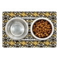 thumbnail image 1 of Abstract Pet Mat for Food and Water, Art Style Star Form Motifs in Classic Design Tones Rhythmic, Non-Slip Rubber Mat for Dogs and Cats, 18" X 12", by Ambesonne, 1 of 2