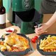 thumbnail image 3 of Air Fryer Silicone Mold, Reusable Air Fryer Accessories, Square Silicone Fryer Basket, Non-Stick Pot Liners for Airfryer, Microwave, Cake Pan, 3 of 5
