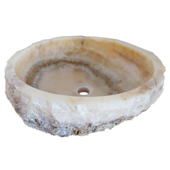 Eden Bath Natural Jurassic Onyx Stone Specialty Vessel Bathroom Sink
