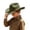 hat 45#Army Green, variant on Cowboy Hats for Kids Vintage Wide Brim Felt Solid Color Cowgirl with Belt Buckle for Boys and Girls Trendy Summer Outdoor