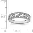 thumbnail image 2 of Belle Amore Sterling Silver Rhodium Plated Fancy Diamond Band, 2 of 5
