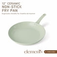 thumbnail image 2 of Elements by Thyme & Table 12" Ceramic Non-Stick Fry Pan - Green, 2 of 4