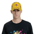 thumbnail image 5 of Yiaed Mardi Gras Crayfish and Fleur de lis Print Cap Adjustable Size for Running Workouts and Outdoor Activities All Seasons, 5 of 5