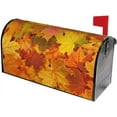 thumbnail image 5 of Fall Maple Leaves Mailbox Cover Magnetic Custom Autumn Decor Colorful Painting Wraps Post Letter Box Decorative for Outside Garden Yard Home Standard Mailbox 18x21 in, 5 of 7
