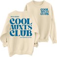 thumbnail image 3 of Arlun Womens Cool Aunts Club Sweatshirts Funny Letter Print Long Sleeve Crew Neck Pullover Tops Drop Shoulder Loose Fit Soft Comfortable Casual Fall Sweatshirt Fashion Streetwear 1-Beige L, 3 of 5