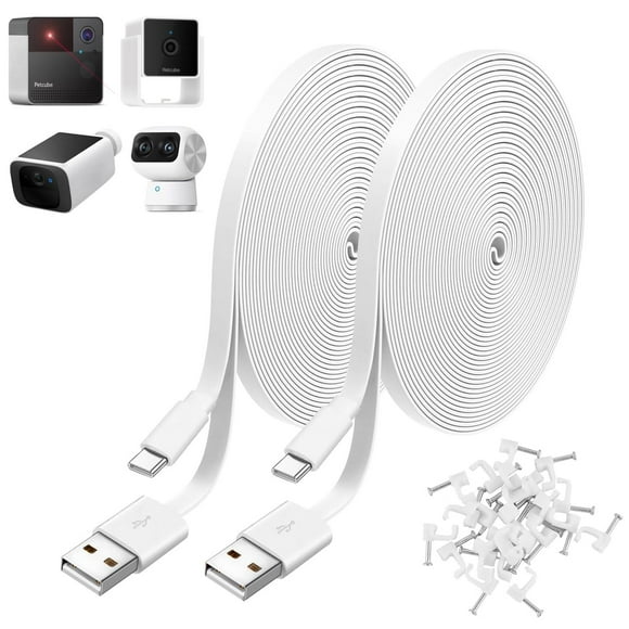 Cable tipo C de 3 m compatible con Petcube Cam Indoor/360