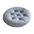 thumbnail image 3 of Cojín redondo para silla, decorativo, de 16 pulgadas, cómodo y moderno, para dormitorio, jardín, oficina, cocina y hogar. Gris, 3 of 8