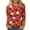 Orange, variant on Women's Halloween Tee 3/4 Sleeve Crew Neck Ghost Pumpkin Graphic Shirts Plus Size Casual Cute Pullover Tops Loose Fit (XL, Purple)