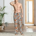 thumbnail image 2 of Balery Vintage Blue Fox Family A Pantalones de pijama para hombre, pijama ultraligero, pantalón de descanso-X-Large, 2 of 6