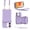 Purple, variant on iPhone 12 Crossbody Wallet Case, Zipper Card Phone Case with Wrist Strap, Handbag Purse Flip Cover with RFID Blocking Gift for Women Men Compatible with iPhone 12 6.1 inch, Mint