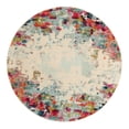 thumbnail image 3 of Unique Loom Chromatic Collection Area Rug - Joyous (5' Round Multi/Blue), 3 of 7