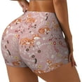thumbnail image 2 of Sigee Beautiful Fox Print Women's High Waist Workout Shorts - Squat Proof, Tummy Control, Yoga and Gym Activewear-, 2 of 9