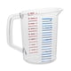 thumbnail image 3 of Rubbermaid Commercial Products Bouncer Taza Medidora Transparente 4 Tazas/1 Cuarto De Galón Transparente Fuerte Grado Alimenticio Para Usar Con -40 Grados F A 212 Grados F Fácil Lectura Para Ingredien, 3 of 4