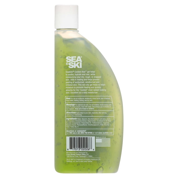 SEA & SKI Coolest Aloe Hydrating Gel, 8 Oz - Walmart Business Supplies