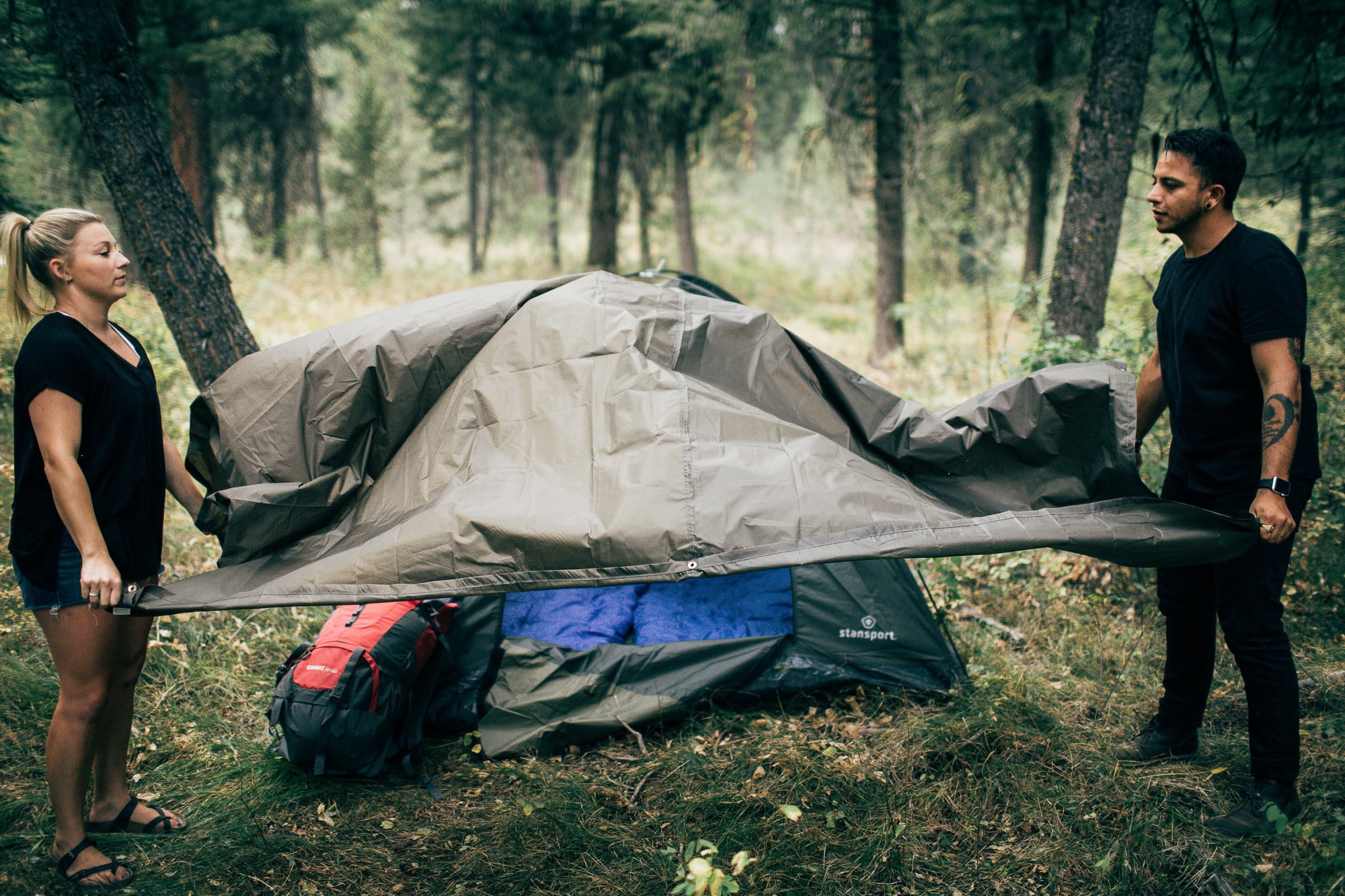 Camping Tarp Stansport Ripstop Nylon Tarp Lightweight