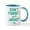 White/Blue Inside, variant on CafePress - Don't Forget Your Jacket Green Mug - 11 oz Ceramic Mug - Novelty Coffee Tea Cup