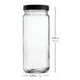 Reduced!VOYOAO 16 OZ Glass Juice Bottles, Glass Drinking Bottles with