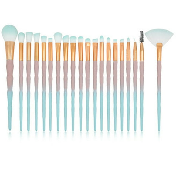UPGRATOR Detail Eyeshadow Brushes 20Pack With Shaped Handle For Professional Makeup Techniques