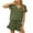 Army Green, variant on Fjuchai Lounge Sets for Women 2 Piece Outfits Short Sleeve Top and Shorts Pajama Sets Tracksuit Sweatsuits S-XXL