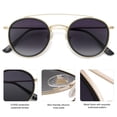thumbnail image 3 of Gafas de Sol SOJOS Retro Vintage Redondas Polarizadas SJ1104, 3 of 5