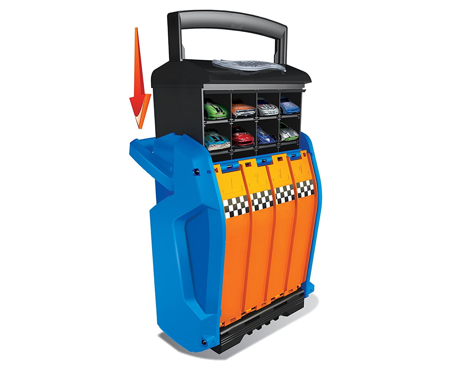 hot wheels 4 track racing battle case