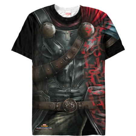 Marvel Men's Thor: Ragnarok Armor Costume All-Over Print T-Shirt