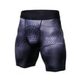thumbnail image 3 of 3-Pack Men's Compression Shorts for Fitness, Cycling, Quick-Drying, Gym, Exercise, Running, Sports Bra, 3 of 8