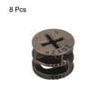 thumbnail image 3 of Cam Lock Nut for Furniture, 8 Pack 15x12mm Joint Connector Locking Nuts Furniture Connecting Cam Fittings, Copper Tone, 3 of 5