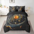 thumbnail image 2 of Manfei Cosmos Galaxy Bedding Comforter Set 7-Piece, Nebula Planet Stars Full Bedding Set, Outer Space Universe Fitted Sheet Flat Sheet, Super Cozy Room Decor, 2 of 8