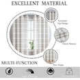 thumbnail image 4 of AZZCIA 54"x84" Gray and white Curtain - Semi-Sheer Light Filtering, Top Grommet Modern Ring Top for Living Room, 4 of 7