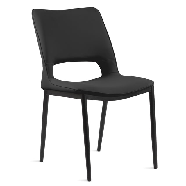 Set Sillas De Comedor Siena Minimalistas Modernas 2 Unidades (Negro)