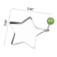 thumbnail image 3 of Hariumiu Kitchen Egg Ring Molds for Cooking - 1/4 Pcs Stainless Steel Ring Mold Egg Rings for Griddle - Heart, Flower, Star Egg Round Ring Set Kitchen Accessories Breakfast Kit Egg Molds, 3 of 8