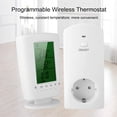 thumbnail image 2 of Termostato programable inalámbrico digital, temporizador, interruptor, salida, controlador de temperatura, control multicanal, modo de refrigeración, calefacción, luz de fondo verde - Modelo JFHHH pequeña, 2 of 5