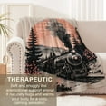 thumbnail image 3 of Train Blanket for Adults Boys Men, Flannel Train Blankets Gifts, Train Throw Blanket for Sofa Couch Bed Living Room Warm Cozy Train Decor 50" x 40", 3 of 6