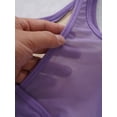 thumbnail image 5 of TiaoBug Kids Girls One Piece Gymnastics Leotards Sheer Mesh Ballet Dance Sleeveless Bodysuit Purple 5-6, 5 of 7