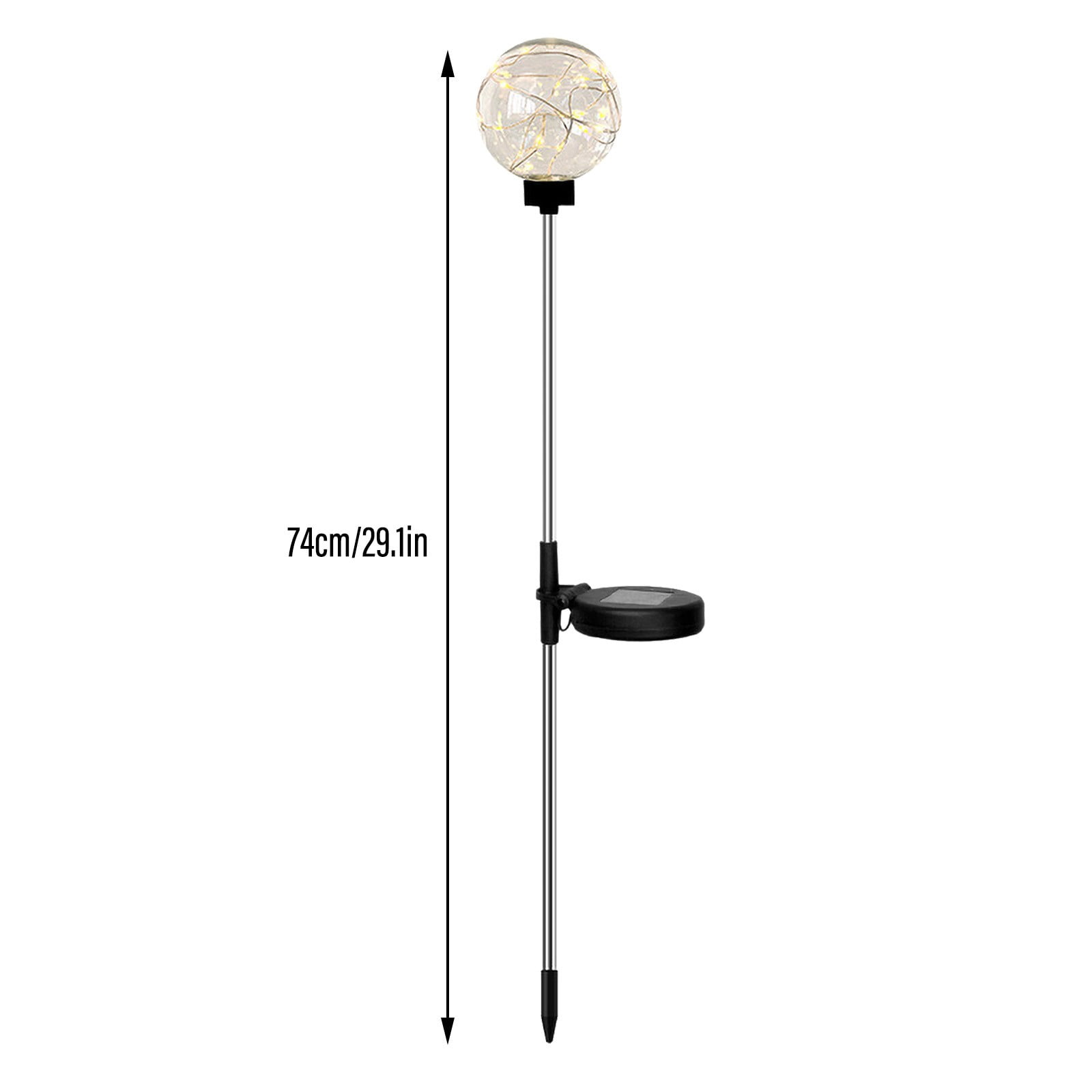 JilgTeok 3 Pcs Solar Garden Lights Solar Ball Lamps for Villa Yard Patio Landscape Decorative Insert Ground Lights Waterproof Outdoor Solar Lights