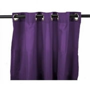 Jordan Manufacturing 3VOC5496-1853Q 96 in. Indoor & Outdoor Curtain Panel - Tangerine & White