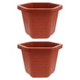 thumbnail image 1 of 2pcs Hexagonal Plastic Flower Planters Garden Plant Pots Simple Nursery Pots, 1 of 8